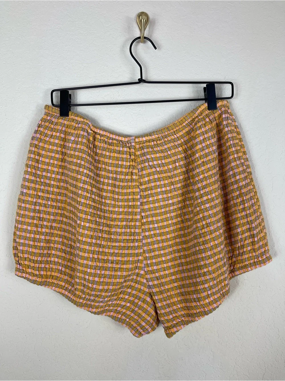 Free People Free-est Sofia Checkered Bloomer Shorts Size Medium